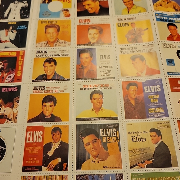 Elvis Presley Album Cover Stamps 72 from the 60's and 70's.. - Picture 3 of 8
